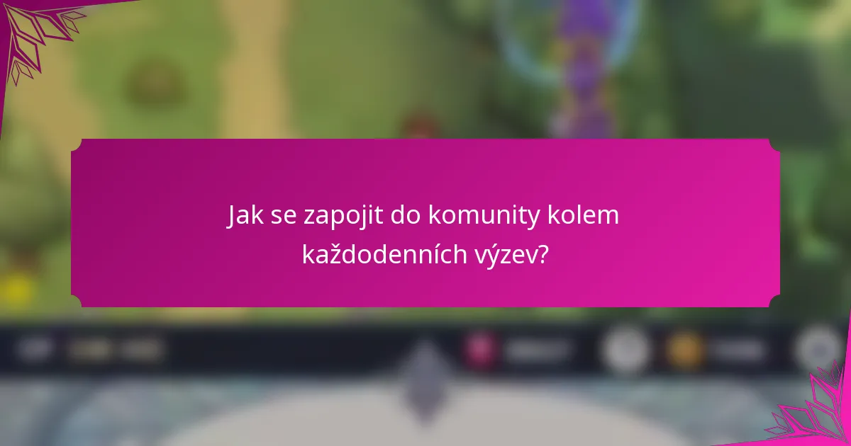 Jak se zapojit do komunity kolem každodenních výzev?